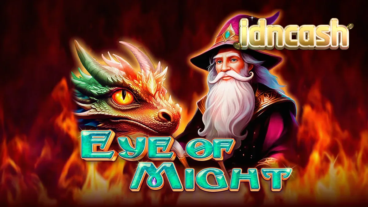 Tampilan visual slot Eye of Might dengan elemen fantasi